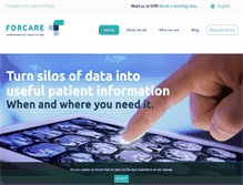Tablet Screenshot of forcare.com
